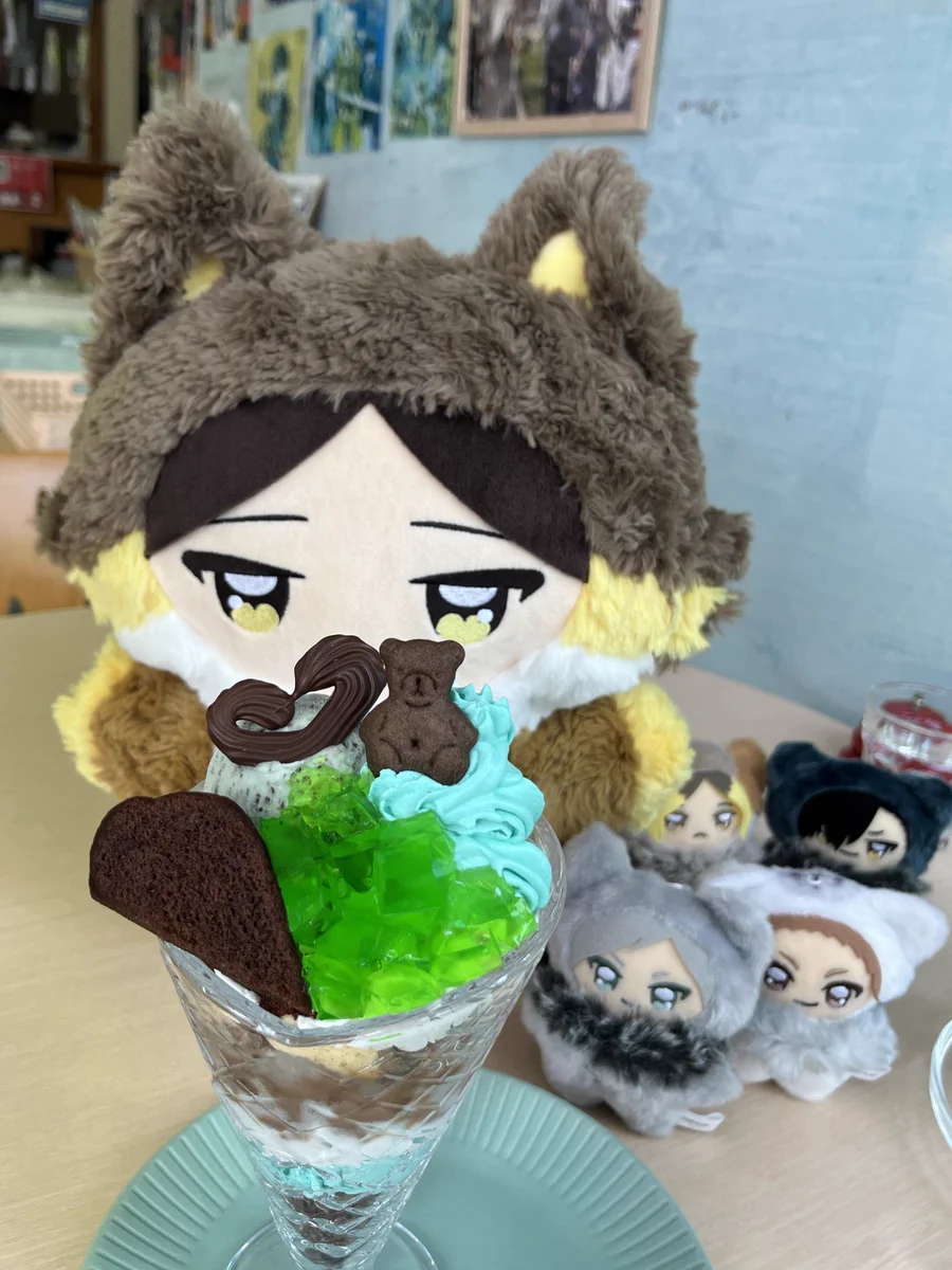 自作ぬいぐるみ・チョコミントパフェくん 藍鼠 on X: 