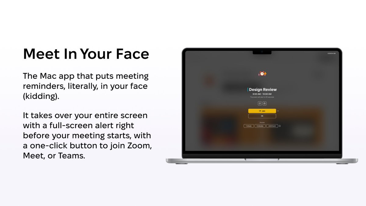Setapp's tweet photo. When the team chat starts pinging "where are you?" — that app is your Scooby Doo.

��� Read the full story of In Your Face on the Setapp blog!  
https://t.co/d5IxD1IJih https://t.co/Uuces3h3pe