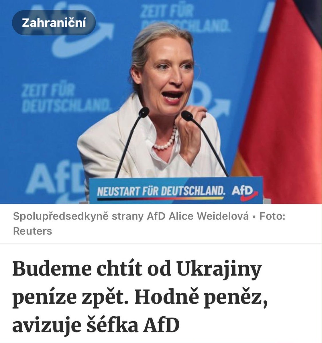 zenisek_m's tweet photo. Tolik k těm, kteří slavili vítězství AfD v Sasku-Anhaltsku a pohoršovali se, když jsem napsal, že tam vlastně vyhrálo Rusko. 

Do puntíku se to plní. https://t.co/ZIfc0cn5Ea