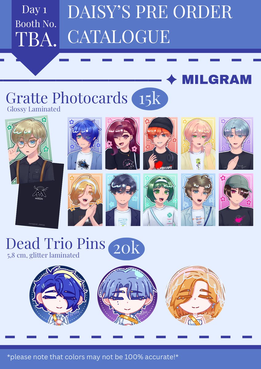 mmagnet_daisyy's tweet photo. [🩷&amp;🔁 highly appreciated!! :D]

HI EVERYONE!! I'm finally opening Pre-Orders for #CF23 !! ヽ(≧∀≦)ﾉ

🗓 Sep 14 - 22
📍Hell's Booth (Day 1 ONLY)
🌼 Henry Stickmin, Block Tales, Milgram, Alan Becker AvA / AvM, KREW
🔗 PO Link in replies!

#Comifuro23 #Comifuro23Catalogue https://t.co/o2mhHwQ9pF