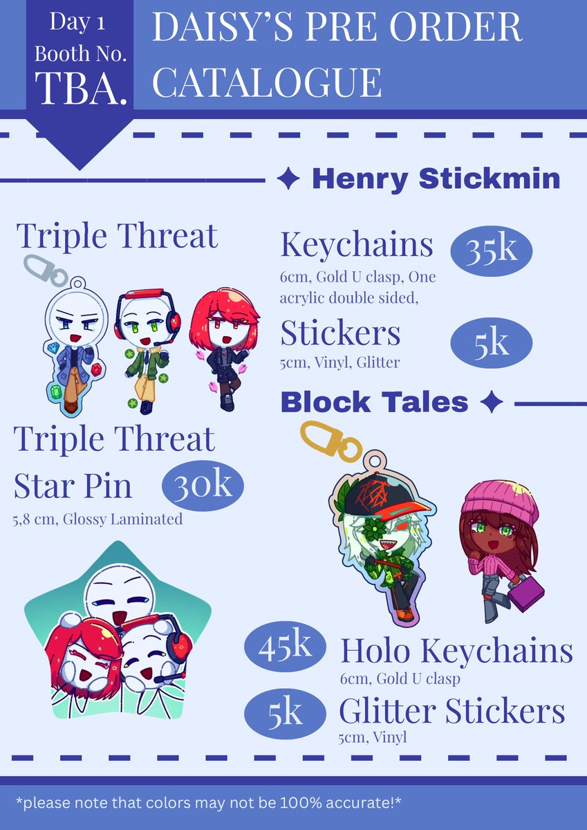 mmagnet_daisyy's tweet photo. [🩷&amp;🔁 highly appreciated!! :D]

HI EVERYONE!! I'm finally opening Pre-Orders for #CF23 !! ヽ(≧∀≦)ﾉ

🗓 Sep 14 - 22
📍Hell's Booth (Day 1 ONLY)
🌼 Henry Stickmin, Block Tales, Milgram, Alan Becker AvA / AvM, KREW
🔗 PO Link in replies!

#Comifuro23 #Comifuro23Catalogue https://t.co/o2mhHwQ9pF