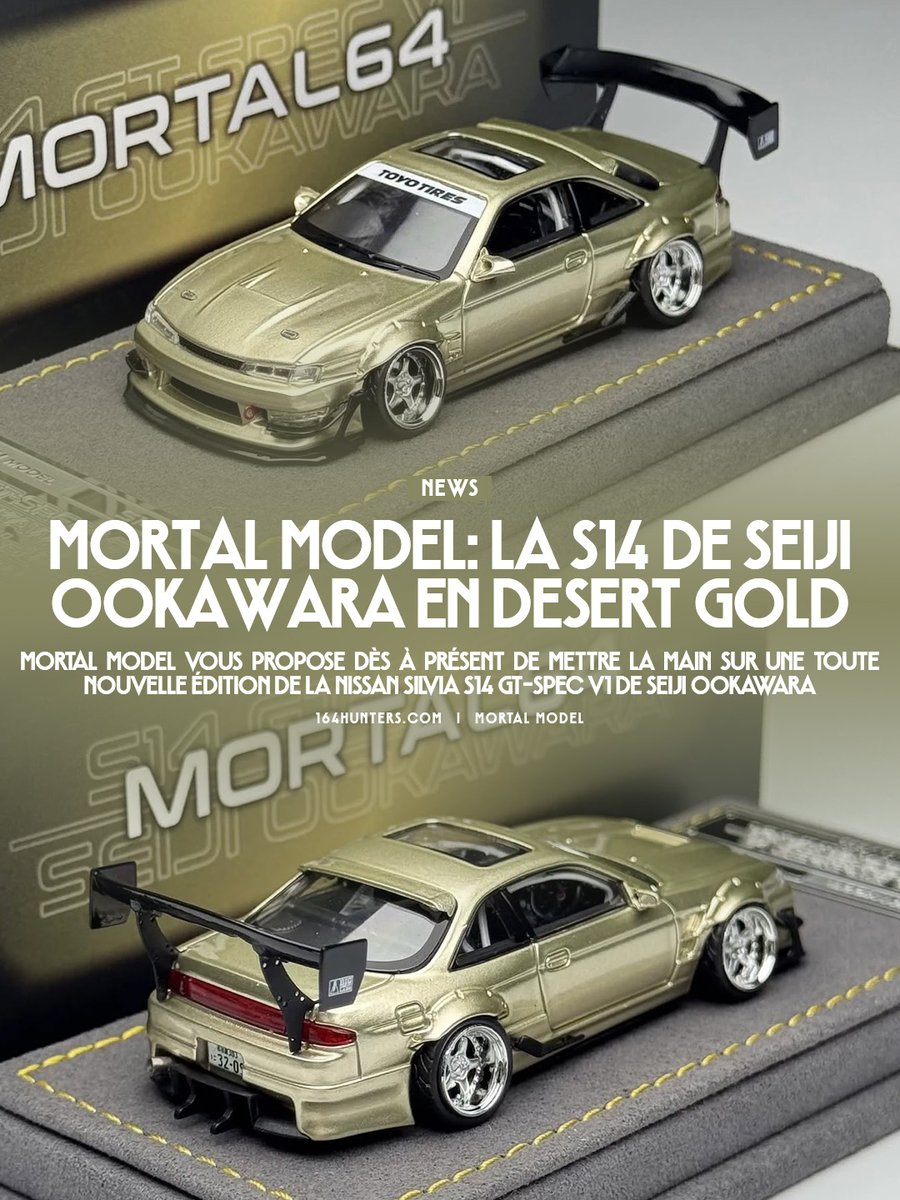 jorgedsonn's tweet photo. Mortal Model: La Silvia S14 de Seiji Ookawara en Desert Gold
モータルモデル: 大川原誠治のシルビア S14 デザートゴールド
Mortal Model: Seiji Ookawara's Silvia S14 in Desert Gold
@seiji_ookawara https://t.co/MuVUl4Hi4r