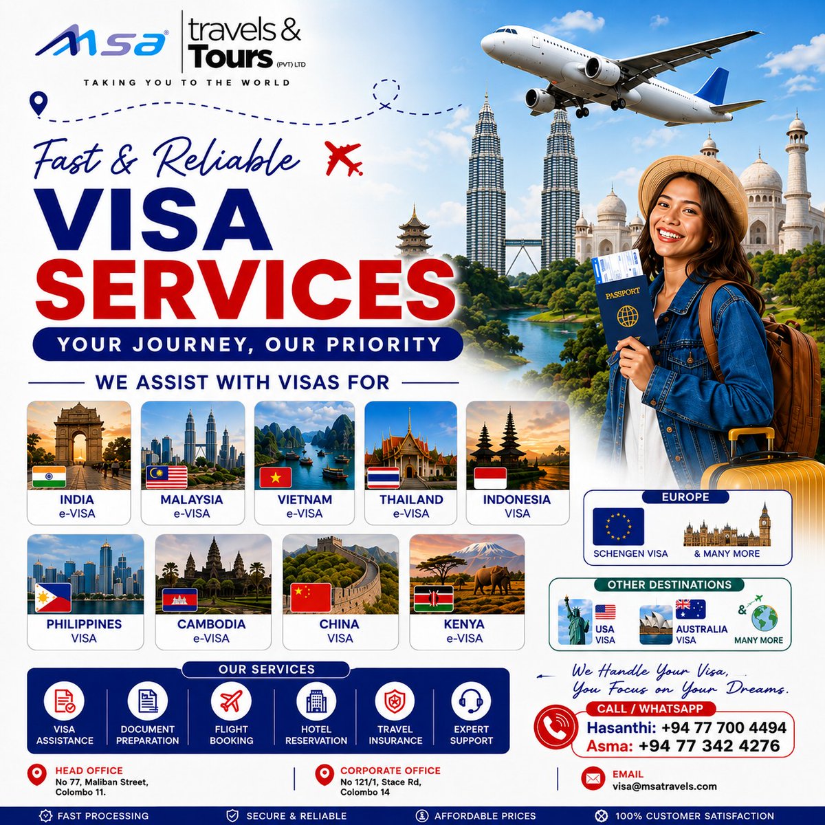 OliveBrockmann's tweet photo. Photo by MSA TRAVELS &amp; TOURS PVT LTD on September 04, 2026. May be an image of text that says "Msa travels Tours መመ YOUTO TИE WORLD............ - Fast &amp; Reliable 天 VISA SERVICES YOUR JOURNEY, OUR PRIORITY WE ASSIST WITH VISAS FOR @-VISA MALAYSIA https://t.co/abRRWgwG7J
