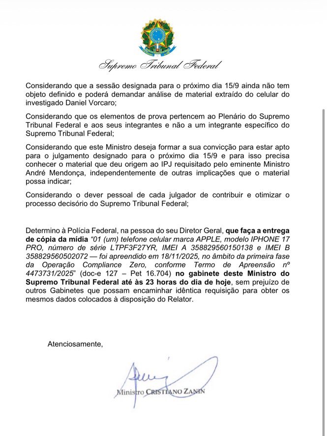 FMouraBrasil's tweet photo. Zanin 2026 x Zanin 2025.👇

Agora quer tudo. Antes, não estava nem aí para o acesso a mídias originais. https://t.co/JaaTw1zQLk