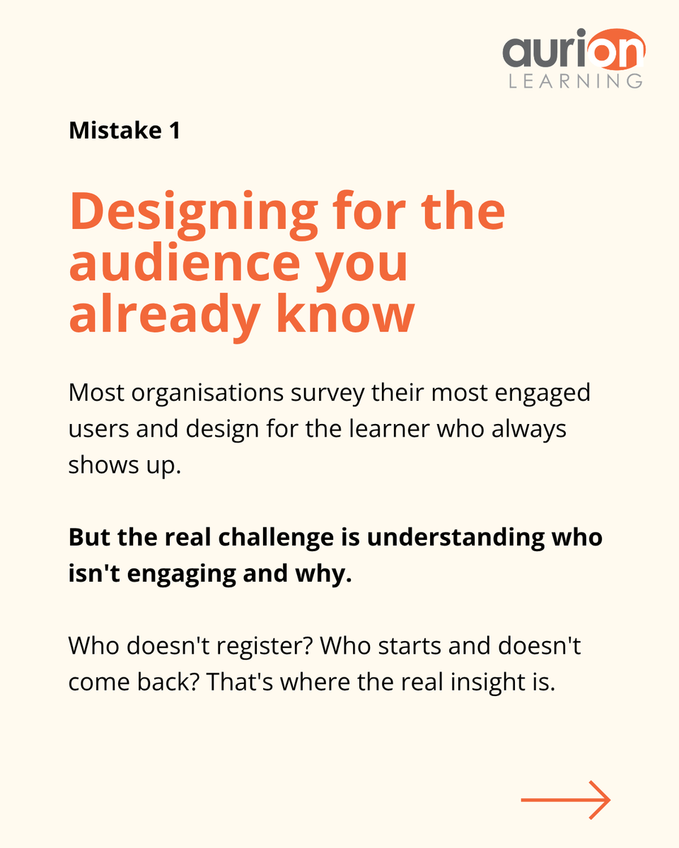 aurionlearning's tweet photo. External training looks straightforward until it isn't. The wrong platform, a poorly defined audience and measuring the wrong things can all undermine a programme before it launches. We've covered the biggest mistakes and what to do instead below: https://t.co/HEJMae4Xxw https://t.co/rY9kkfGTUR