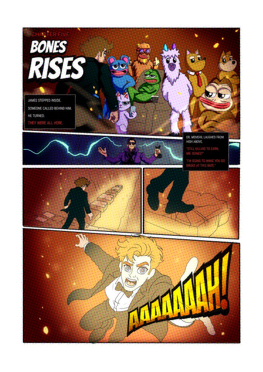 Knockoutgamesio's tweet photo. The fall and rise of Bones. James Bones. 💀

“If there is one thing a cat loves to do, it's f*#k sh*t up.”
Note to self: #Popcat does not make a good evil sidekick. 👀

Read the full story. It keeps getting crazier: https://t.co/rHMq8BsYG2
#Solama #Ponke #Pepe #DOGE #MEW #CryptoGaming #GameFi #memecoins #Crypto #Web3 #P2E
