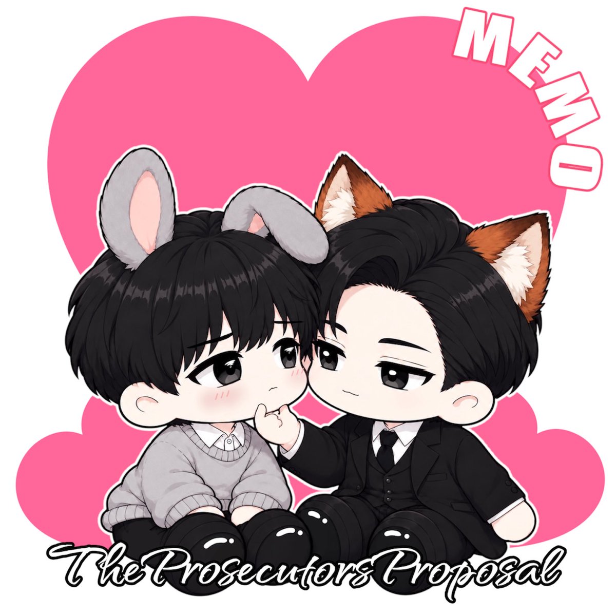 iryuryo's tweet photo. 前に描いたぬいぐるみ
うさ🐰チェハとキツネ🦊テソン
MEMOで登場‼︎
オオカミの方が似合ってたかな？𐤔𐤔𐤔

#検事室の提案 #검사실의제안
#TheProsecutorsProposal
#김윤식 #박시우
#KimYoonSik #ParkSiWoo https://t.co/4YYOuu7cxc