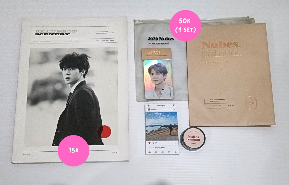 doyxiee's tweet photo. ෆ wts merch exo ෆ

— change of scenery sehun 2019 by iridescent boy

— calendar freebies sehun nuhes 2020 by iridescent boy https://t.co/AD0I6lHYeC