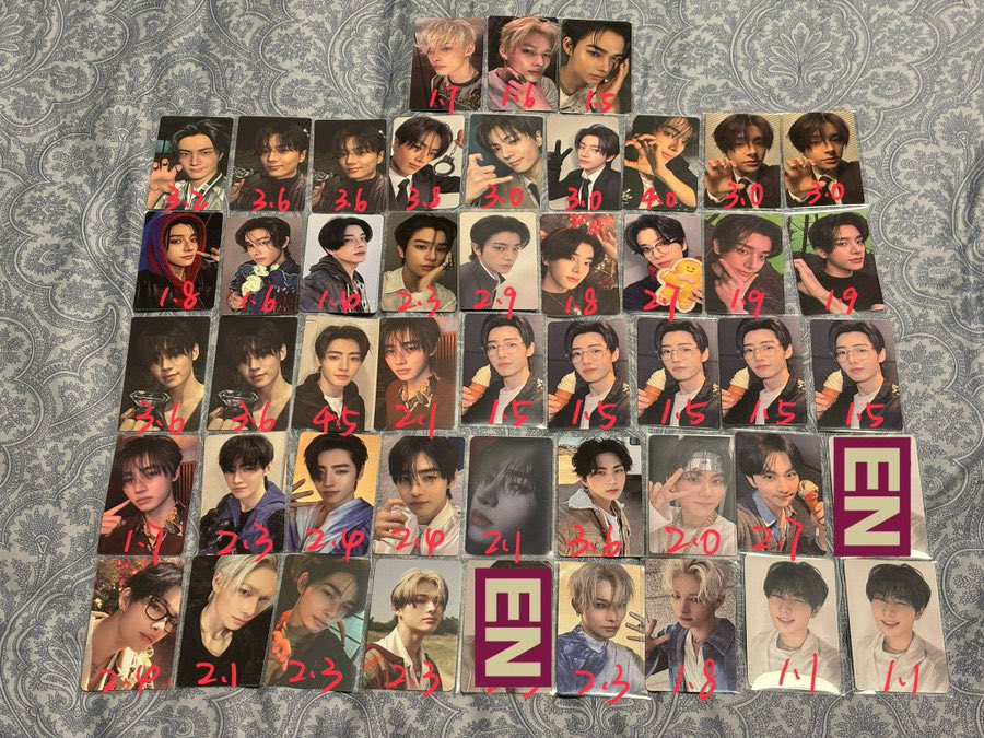 mmsndeal3's tweet photo. ꒰ ดีลเกา🇰🇷 | ยังไม่ดีล ꒱
 x ไม่รับมัดจำ x

꒰♡꒱ สนใจใบไหนสามารถเดมสอบถามราคาพต.ได้นะคะ❕

📮ค่าส่ง45 | 🛫 ส่งกลับแอร์
💌 dm only 

°˖➴<𝟑 #ตลาดนัดENHYPEN #ตลาดนัดenhypen. https://t.co/FBh1Cf2hn7