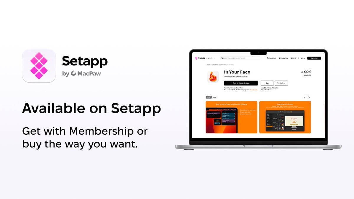 Setapp's tweet photo. Got an app and want to get it seen? Join Setapp as a developer 👉 https://t.co/ueEWe9ATYe https://t.co/W2A64SNyUV