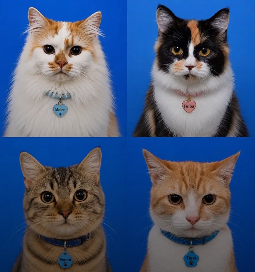 prtygal777's tweet photo. Cat passport pictures https://t.co/79bJMyRxbN