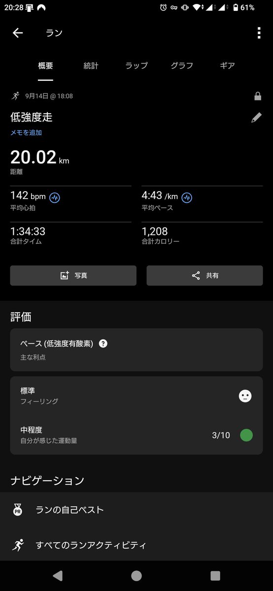 arakawaugan's tweet photo. 湿度高めで大分発汗しましたが、風が結構あったので身体は冷却されてたと思います。 https://t.co/GhOtTkgifP