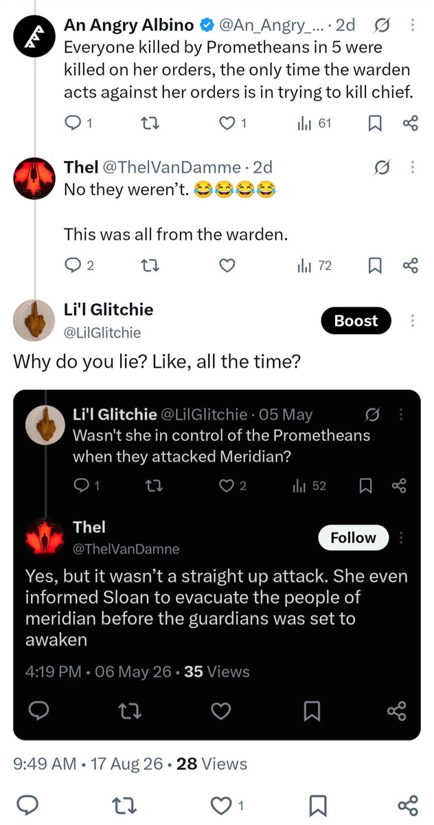 LilGlitchie's tweet photo. @HaloNoSprint The dude literally just says whatever  he wants to keep the argument going. I think he has some sort of tism. https://t.co/fEtNL1PMza