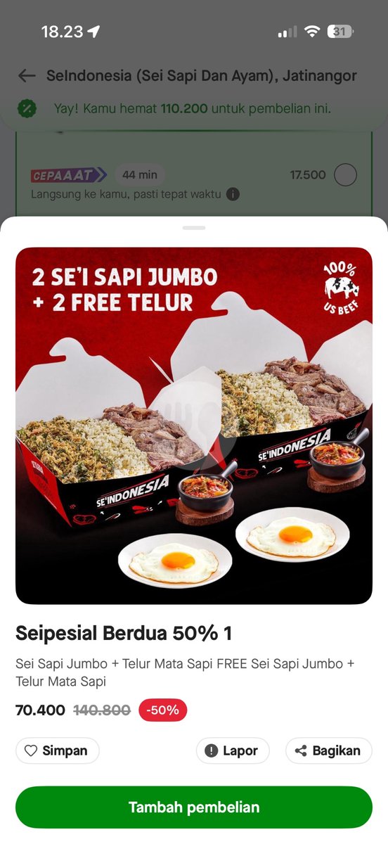 draftanakunpad5's tweet photo. FESS!!!
ada yg mau 2 sei sapi jumbo + Telur gak, 55k ajaaah dianter sampe kos, yg mau comment ntar sender DM yaa! https://t.co/ecmMKh9pAI