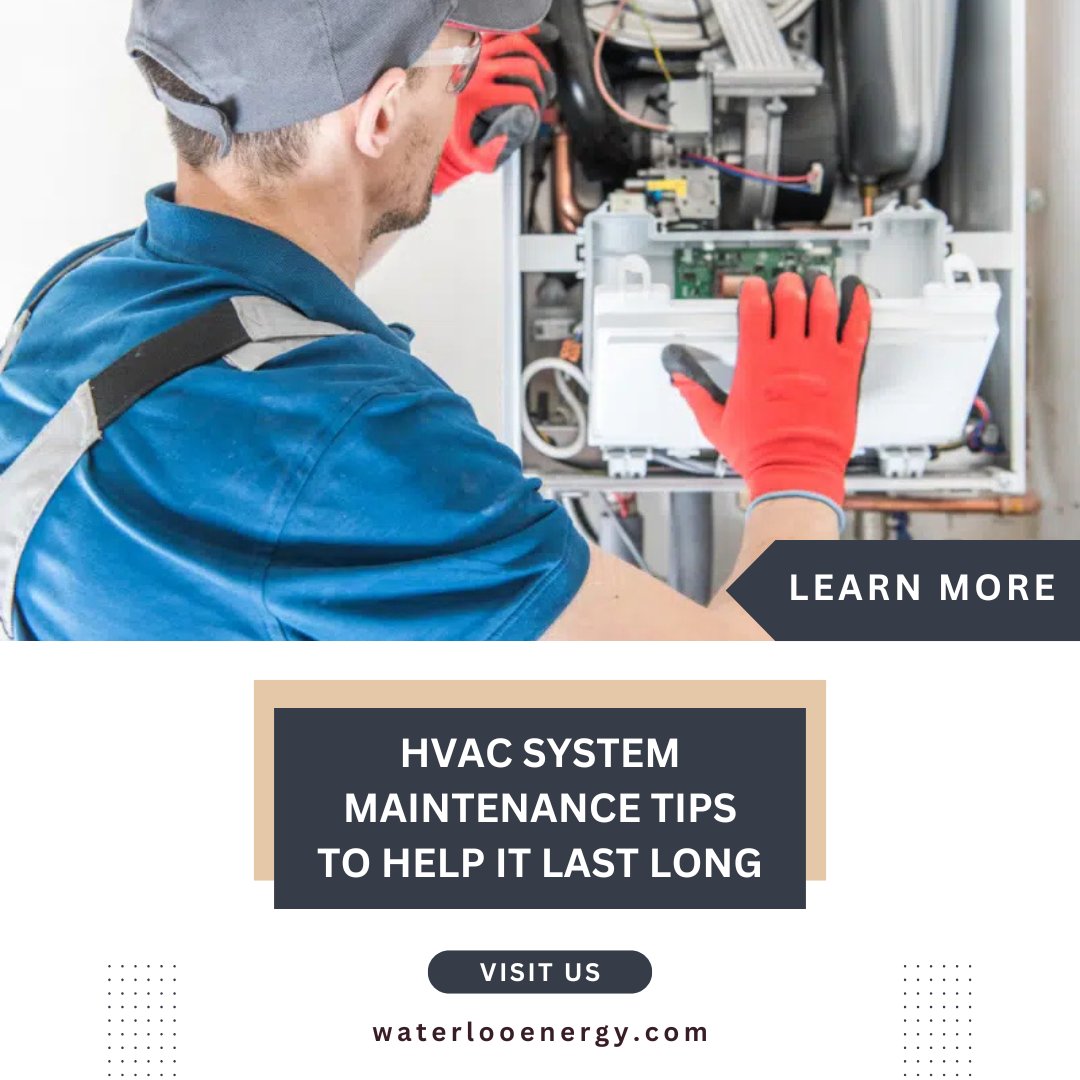 WaterlooEnergy's tweet photo. Regular HVAC maintenance is key to keeping your system running efficiently and extending its lifespan. Simple steps like scheduling inspections, and keeping components clean can help prevent costly issues and ensure reliable comfort year-round. Visit https://t.co/9PMgAWct6l https://t.co/me1TS6pvIi