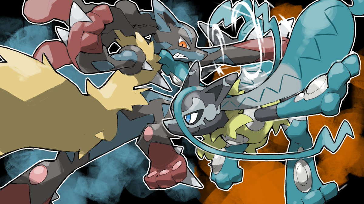 Blacknirrow's tweet photo. Mega Lucario https://t.co/iHbLcOGLpE