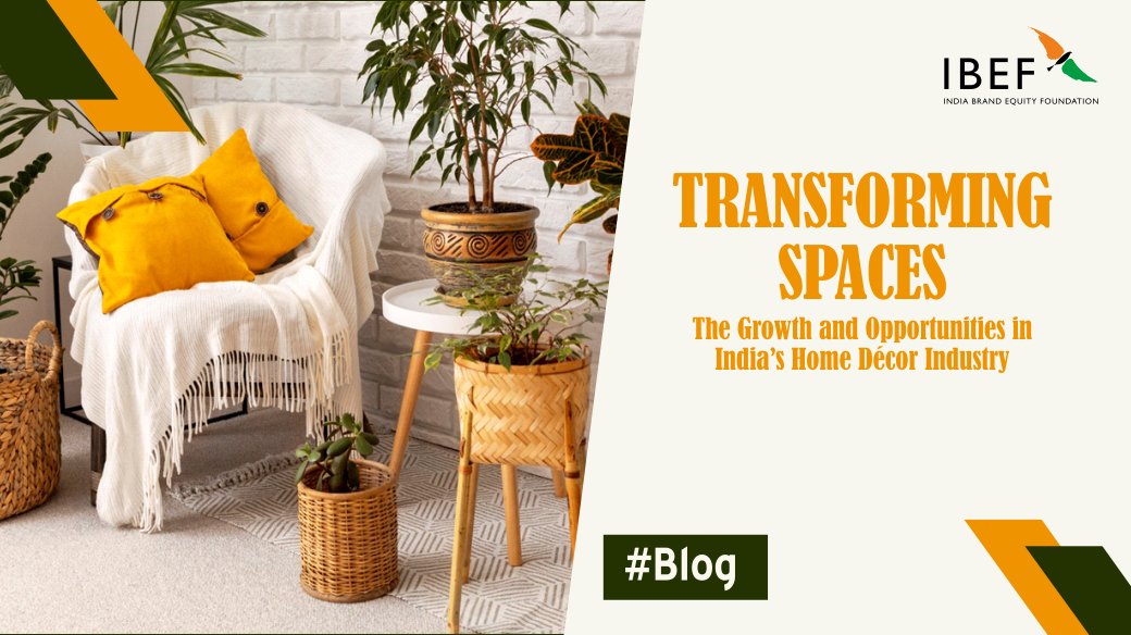 Brands_India's tweet photo. The home décor market in India, with a value of Rs. 2,26,415 crore (US$ 25.50 billion) in 2024, is set for steady growth. #BrandIndia

Read More: https://t.co/glpsR39lFL

@DoC_GoI @Sepc_India @minmsme @eepcindia @mygovindia @PIB_India @DPIITGoI https://t.co/QeP7ftYJTT
