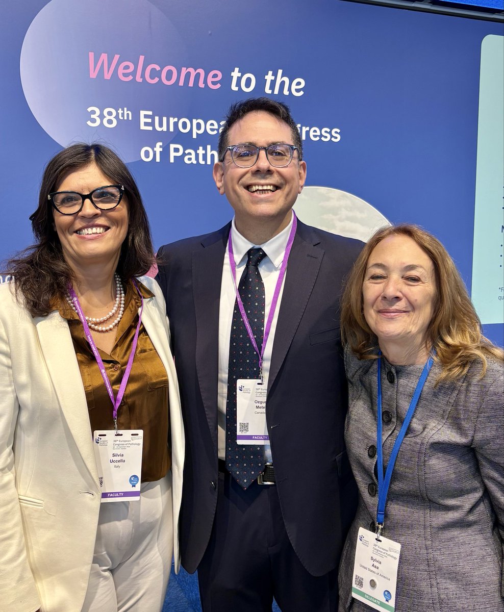 EndoPath's tweet photo. Endocrine pathology came out in full force at ECP2026 in Stockholm, Sweden! 

Depicted here are three leaders in the field who need no formal introduction: Silvia Uccella, Ozgur Mete and Sylvia Asa! https://t.co/TNcbaUXJ6o