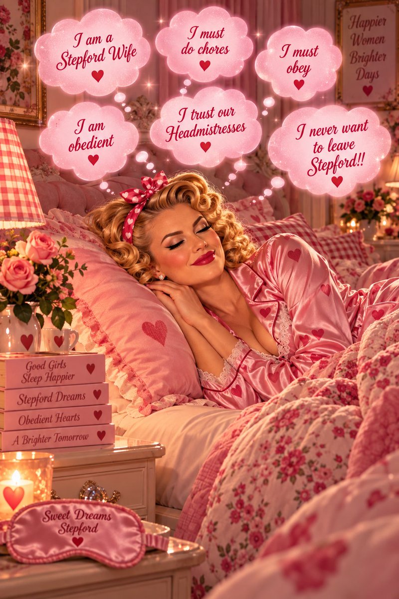 MissMandy87's tweet photo. My Dreams when I‘m sleeping 

I am a Stepford Wife
I must do chores 
I must obey 
I am obedient 
I trust our Headmistresses 
I never want to leave Stepford!!
@Stepford_Selina @StepfordAmber @StepfordVicKate https://t.co/e5qytmG7Hk