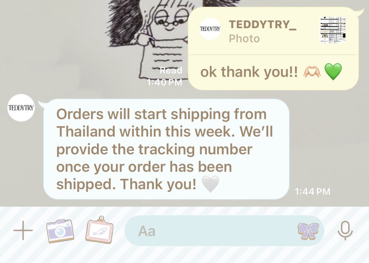 mita_tbc's tweet photo. be patient if teddytry hasn’t replied to you yet~* don’t worry!! they won’t forget our orders!! ✨🧸 

💯 customers service in trust!!

#TEDDYTRY #MilkPansa #mimiv https://t.co/w9htDGuoXe