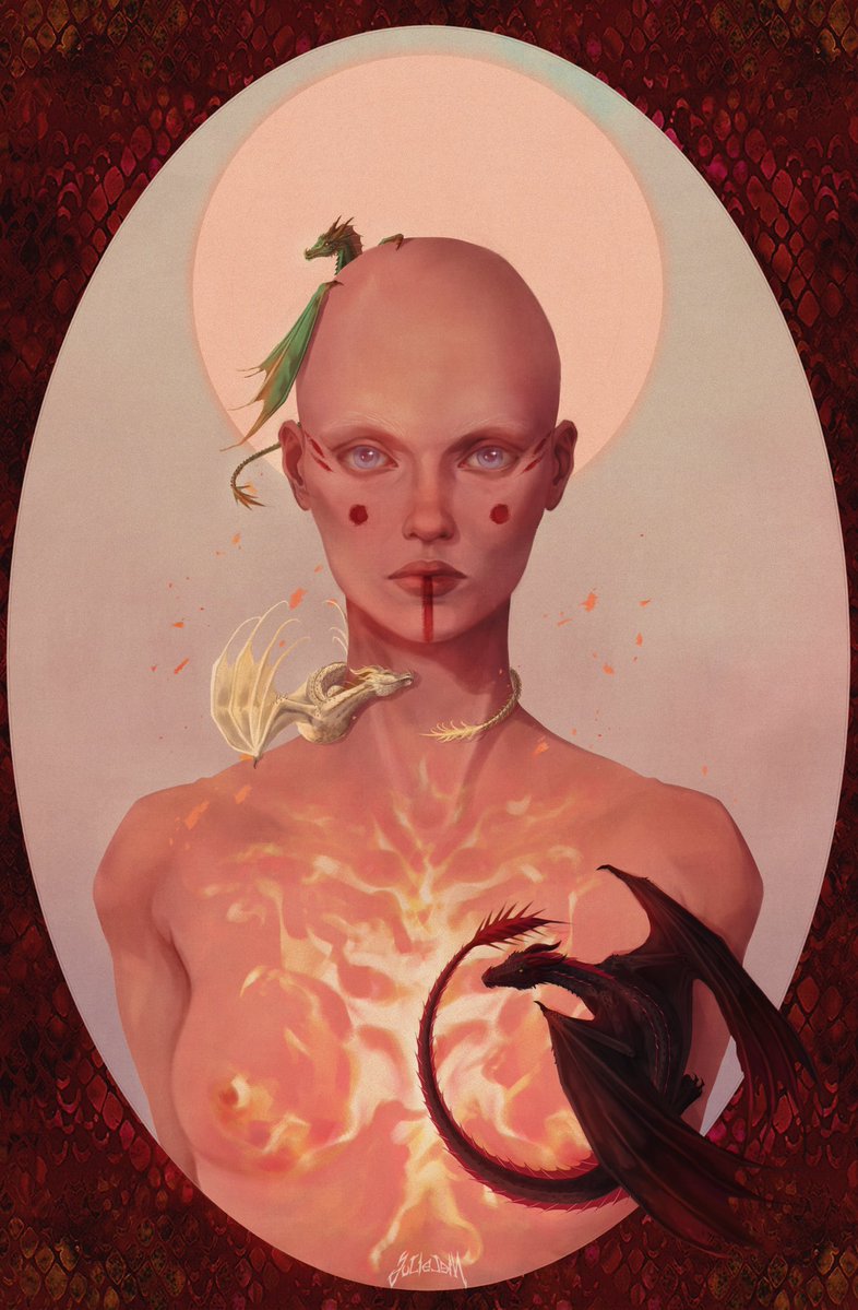 Julielein07's tweet photo. Bride of fire [bald ver.]
#asoiaf #daenerys #daenerystargaryen https://t.co/8tAIpFwFhv