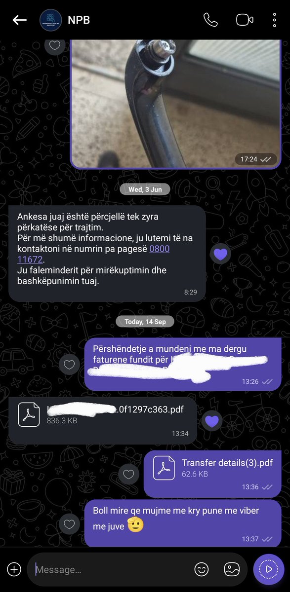 Drilon's tweet photo. Pse nuk ka ma shume keso kompani publike e private ne Kosove ku mundesh me kry pune me viber e nuk te ngarkojne me burokraci. Flm @KPrishtines - mos e prishni pahiri kete sistem. https://t.co/igVHMyOkSx