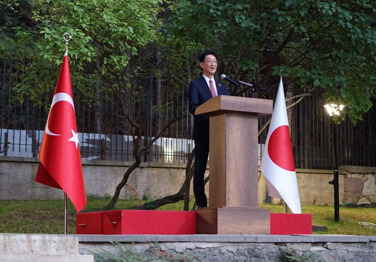 JaponyaBE's tweet photo. 10 Eylül tarihinde Büyükelçi TAMURA Masami, resmi konutunda 2026 yılı Japonya Öz Savunma Kuvvetleri Günü Resepsiyonu düzenlemiştir. https://t.co/87A9OpQdi7