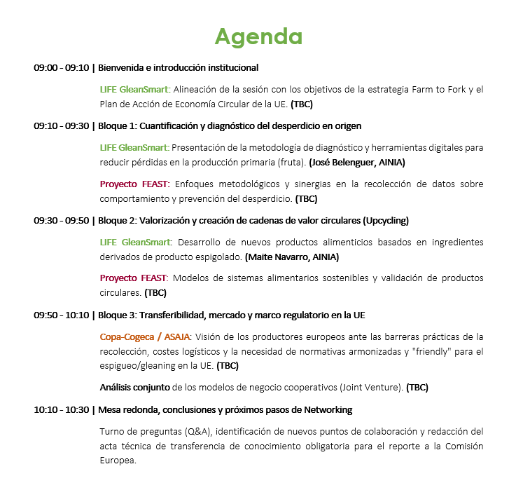 AsajaNacional's tweet photo. 🌱 Reducir el desperdicio alimentario empieza también en el campo

El  18 de septiembre | 9:00-10:30h no te pierdas esta acción de networking del proyecto #GleanSmart junto a #FeastProject en el @COPACOGECA

Puedes seguirlo en directo aquí:
👉 https://t.co/NREx6kPZPA https://t.co/vEK5V2Fhdk