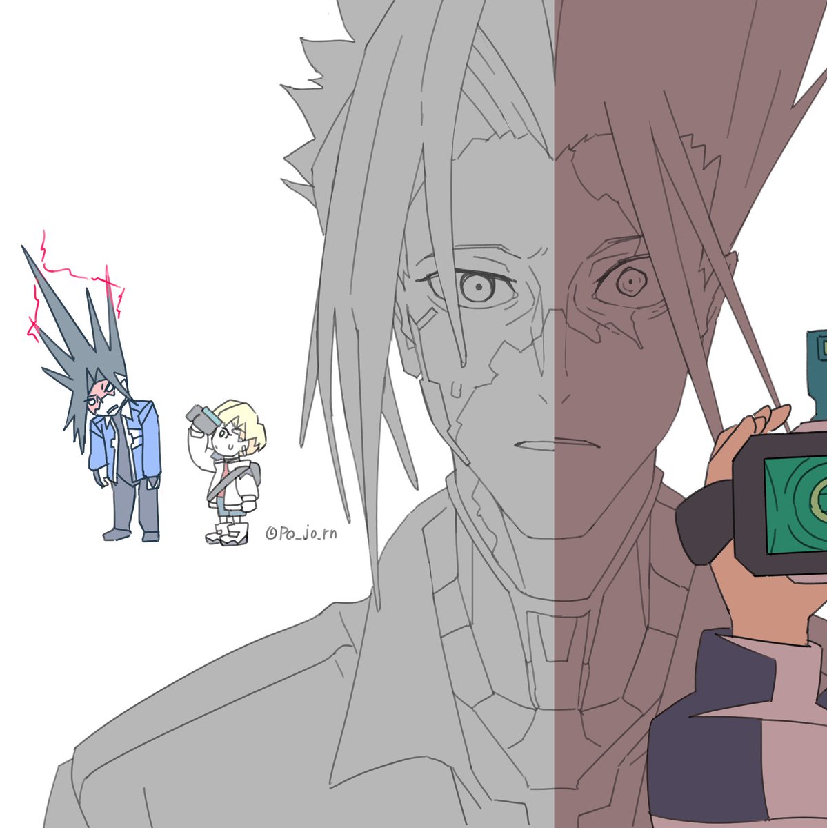 po_jo_rn's tweet photo. WIP #CyberpunkEdgerunners2 https://t.co/jrOwqz9Ou3
