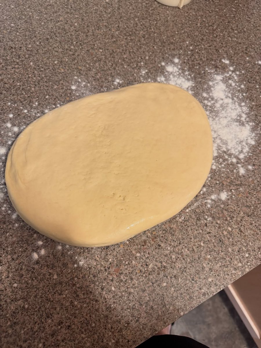 DustyRosich's tweet photo. Lebem 2. 0 exploded this morning, so I turned him into sourdough loaves, cleaned him up, and fed him. Cinnamon buns are rolled and rising! https://t.co/imoGHCzZrp