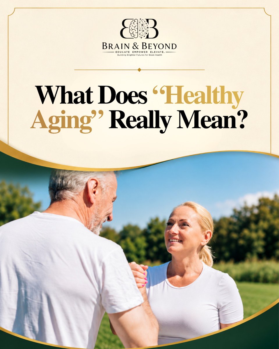 brainandbeyond_'s tweet photo. 🌿 Healthy aging isn’t simply about living longer. It’s about living meaningfully.

Supporting your mind and body, maintaining relationships, staying engaged, protecting your independence, and finding purpose can all be meaningful parts of the aging journey.
.
#BrainAndBeyond # https://t.co/wm3F6iw560