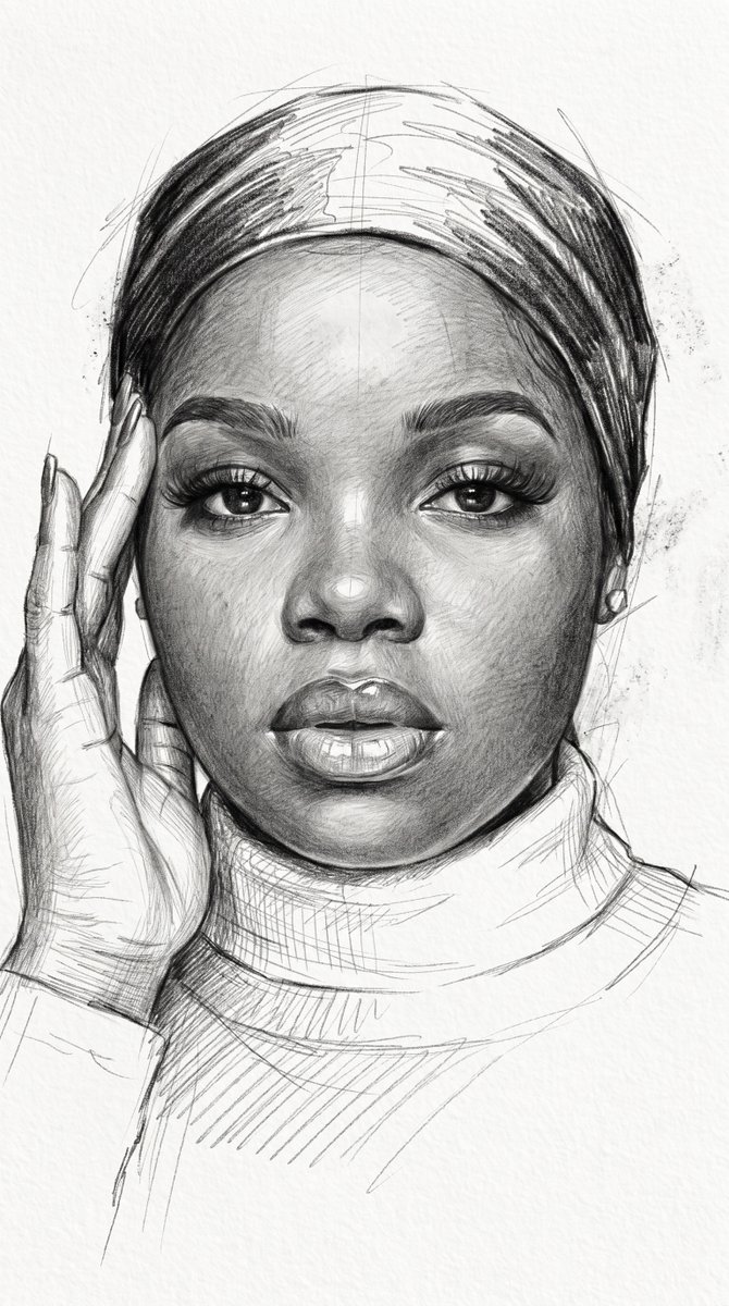 FaithUyah's tweet photo. You’d think it was a photo at first glance. 👀✍️ Turning a portrait into gallery-style hand-drawn art while keeping the identity intact. Would you frame yours?
#highlighteveryone #Bbnaija https://t.co/8E3X3xpeVz