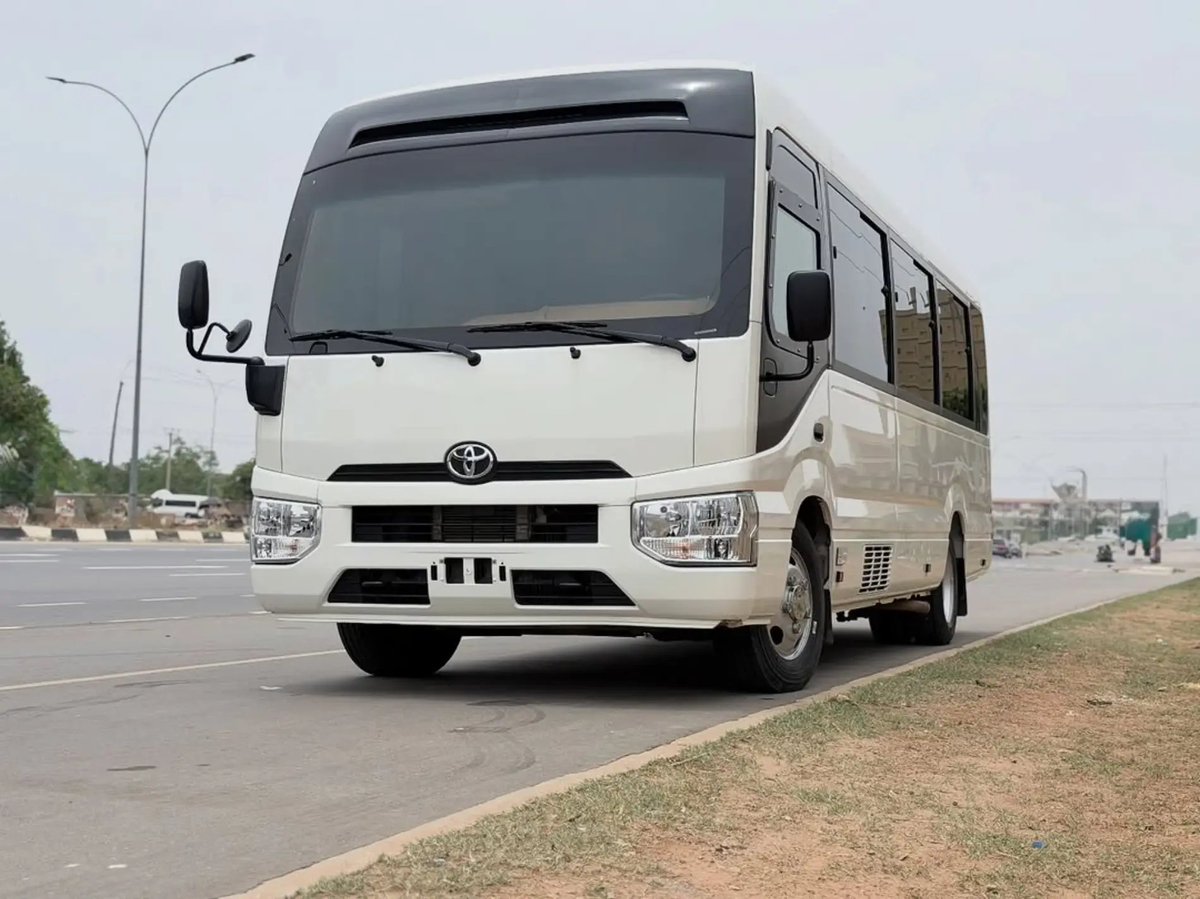 SundayJasp71945's tweet photo. Brand New Bulletproof 2025 Toyota Coaster Bus (VIP).

Price: 480 Million Naira 
Location: Central Area, Abuja.

WhatsApp/Call: 07079630275

Doorstep Delivery Nationwide.

Call Me Now✅

#forsale #abuja #abuja #lagos #love #viral #anambra #availablenow #owerri #imo #jesus https://t.co/dEWqcOO5qj