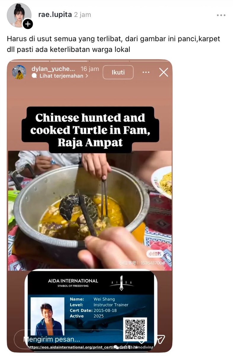 heyfannnnn's tweet photo. SUMPAHH TEGA BANGETTT??💔

ini penyu loh, sekali lagi PENYU!!!
dibunbun dan dikonsumsi?? stress sih😭

pantesan Prilly sampe ngamuk gini. semoga dihukum yg pantes deh nih orang. rakus banget deh heran😤 https://t.co/6OopAoofcH