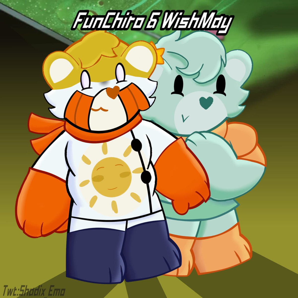 Shaidx_Emo's tweet photo. Comparten actores de voz y son de fandom muertos, necesitaba hacerlo xd. (1/2)
#caretwt #carebears #wishbear #funshinebear #srmthfg #SuperRobotMonkeyTeamHyperforceGo https://t.co/2FiLOmnkXS
