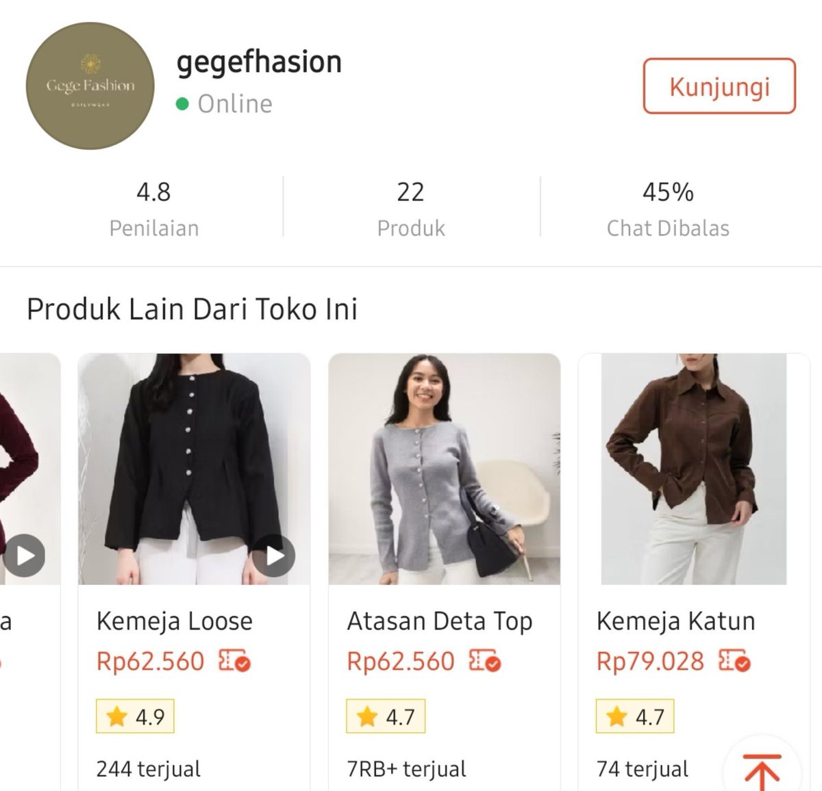 haulgirls's tweet photo. BNR BNR SALUT SAMA TOKO INI
karena liat aja under 100k secakep ini?!?!? in this economy semua baju pada mahal mahal tapi toko ini masih under 100k😭😭 https://t.co/LJDBXNNKFX