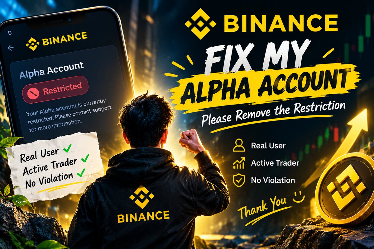 rifa112222's tweet photo. @binance @BinanceHelpDesk @BinanceWallet
Binance please remove my restriction.

Uid  1101048624 https://t.co/eo5ffJFYAk