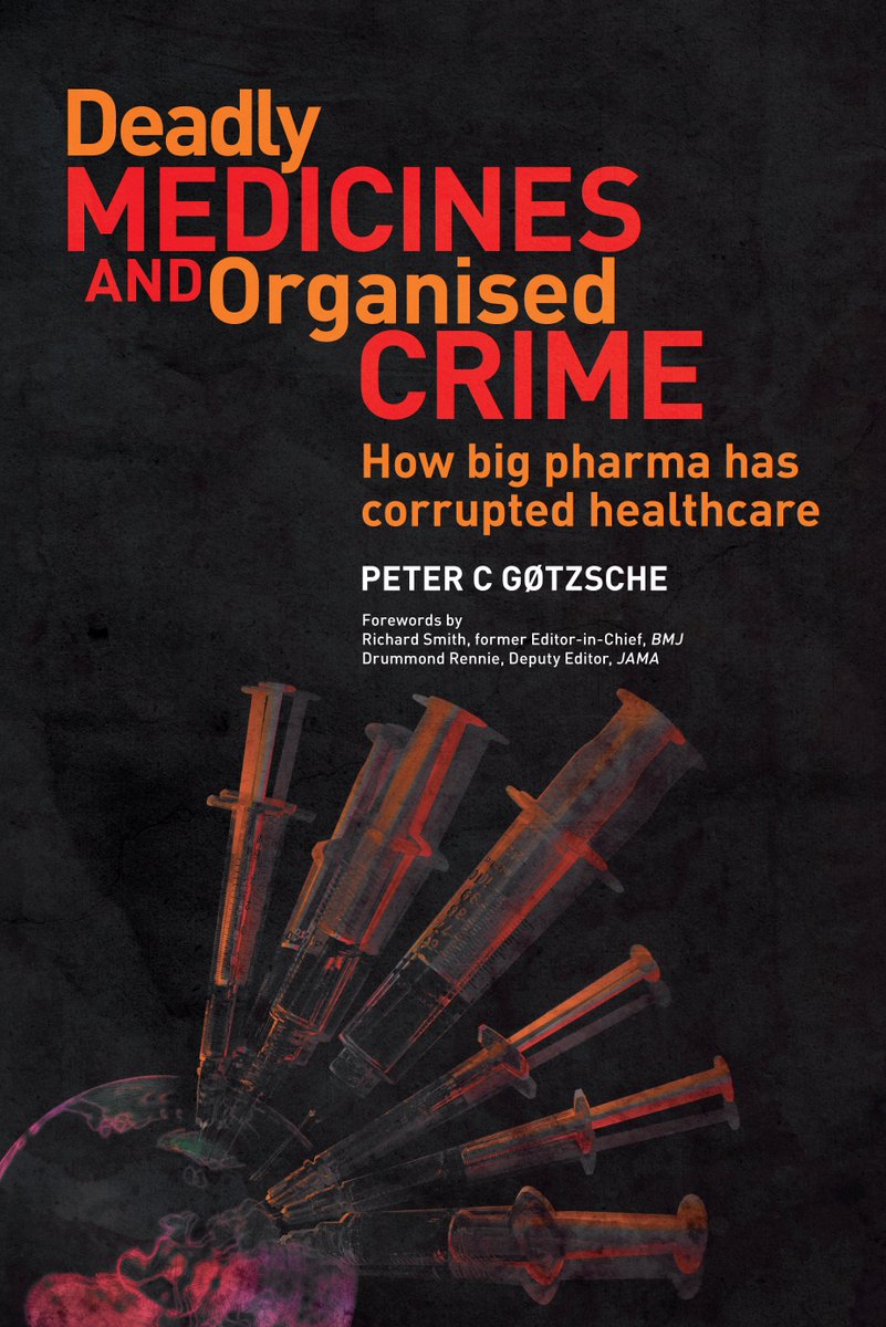PGtzsche1's tweet photo. Organised crime in the drug industry prospers more than ever. In cancer, fines and settlement payments represent far less than 1% of the revenue. https://t.co/tTwmb4sdbS. When crime pays, crime goes up. And in Europe, we do virtually nothing about the crimes. https://t.co/ya6QjGF2z2