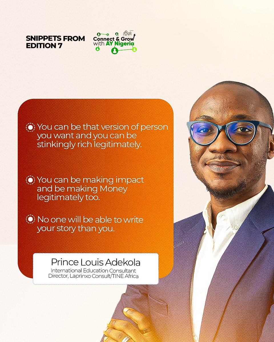 aynigeria_'s tweet photo. Excerpts from the last Connect &amp; Grow with AY Nigeria, session with @PrinxLouis https://t.co/SHHDzT3eY7