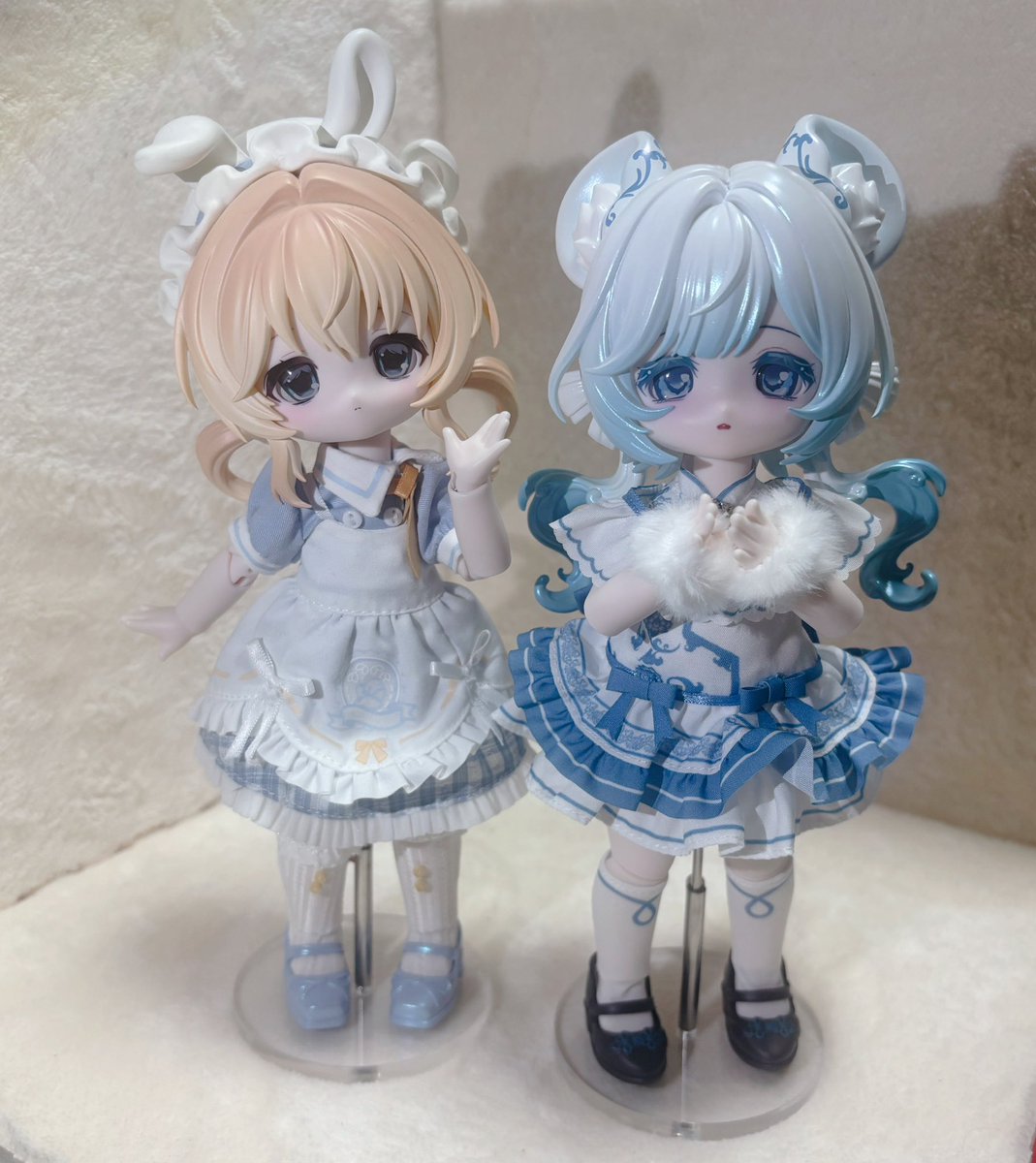 587sleep's tweet photo. 青花瓷ちゃんお迎えしました🩵💠
テアちゃんと記念撮影✨
あまりにもかわいい🫨🥹🩵

 #ボニーバニー
 #ボニバニ6
 #ボニバニ7 https://t.co/kOQvJpPbOP