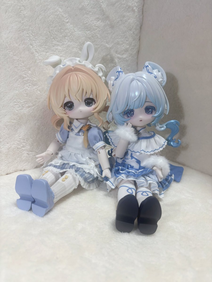 587sleep's tweet photo. 青花瓷ちゃんお迎えしました🩵💠
テアちゃんと記念撮影✨
あまりにもかわいい🫨🥹🩵

 #ボニーバニー
 #ボニバニ6
 #ボニバニ7 https://t.co/kOQvJpPbOP