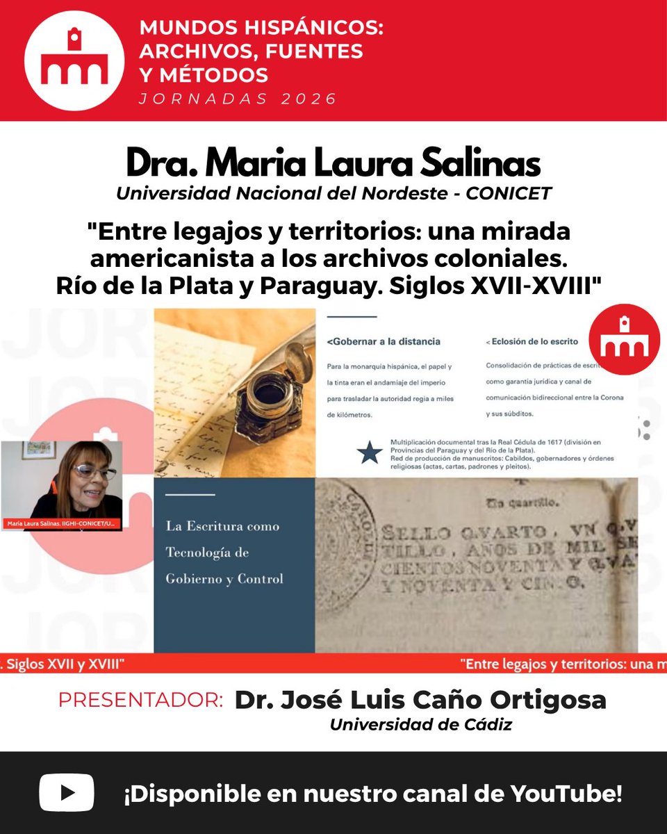 fheargentina's tweet photo. 👩‍💼#Conferencia de la Dra. Maria Laura Salinas (@unneargentina-CONICET)
#Presentación del Dr. José Luis Caño Ortigosa (@univcadiz)

DISPONIBLE en nuestro canal de YouTube:
https://t.co/TGcipSFXGs
¡Agradecemos a todos su participación en las #JIHE2026!

#fhe #jornadas https://t.co/O9fUPat60P