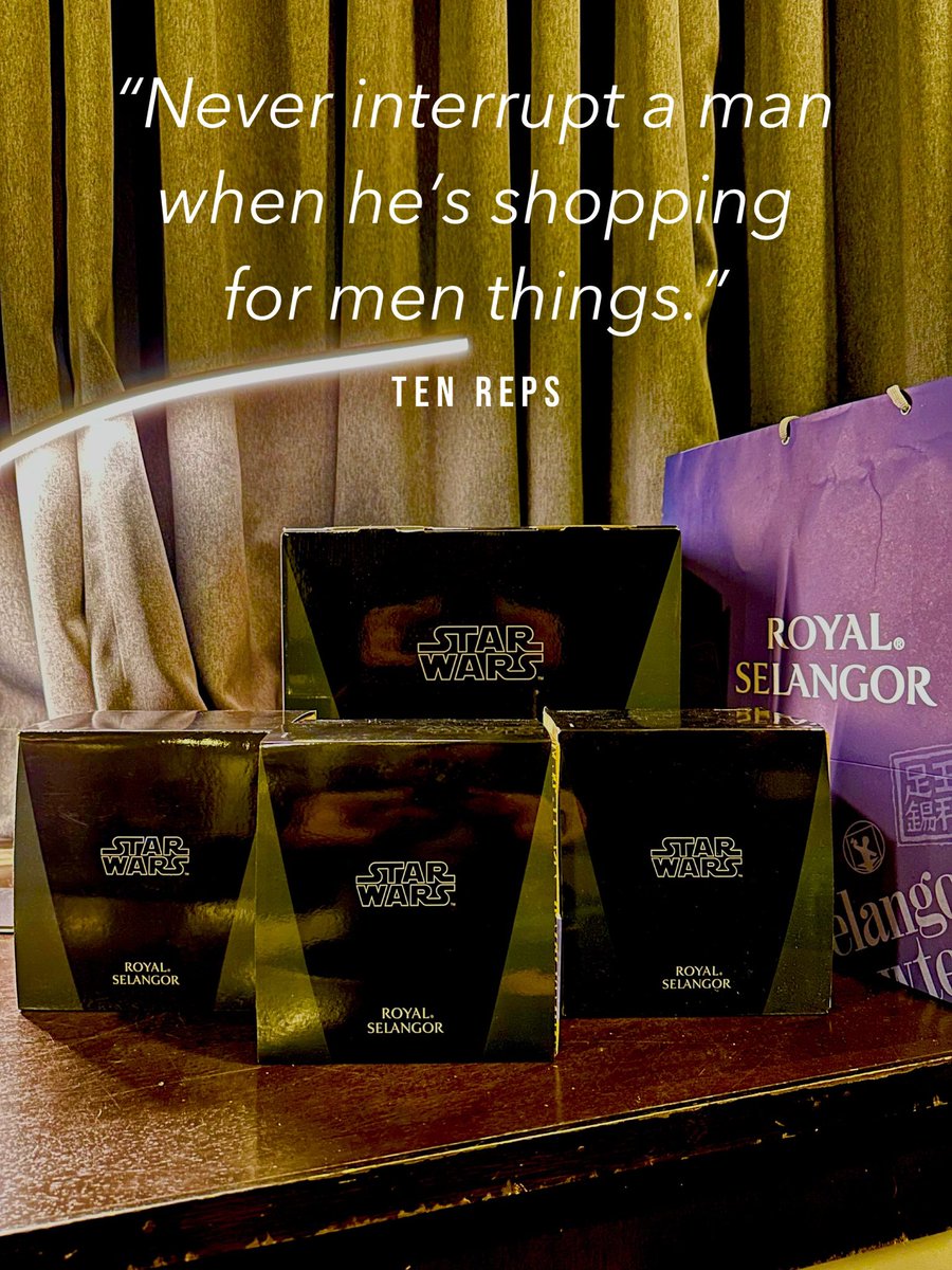 tenrepsauthor's tweet photo. The only luxury #STARWARS collectibles worth collecting, IMO.
#RoyalSelangor #StarWarsfigurines #assets #scarceassets #luxury #pewter #menthings https://t.co/klg20ibZxg