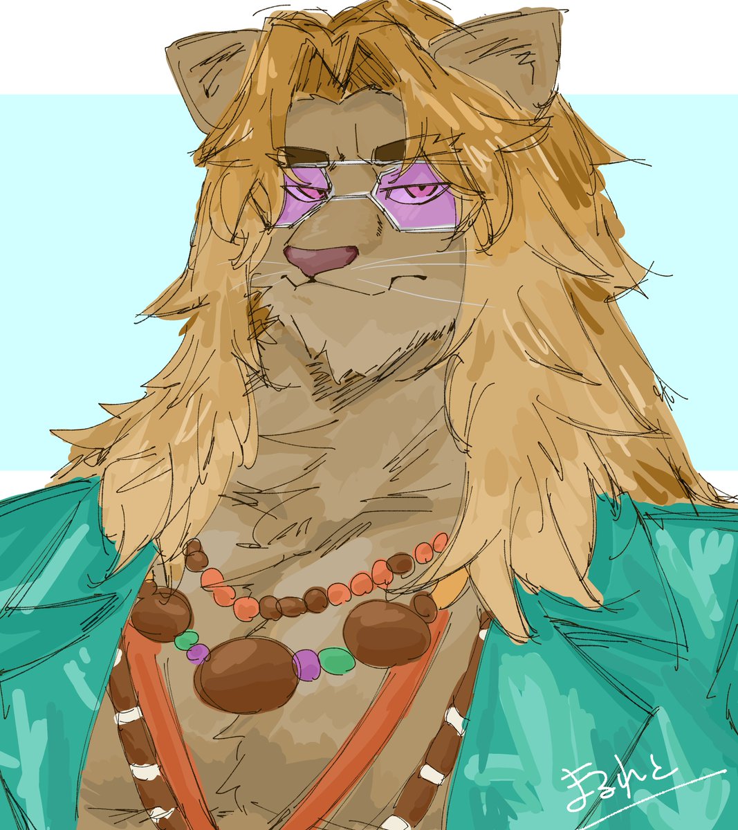 marureto420's tweet photo. Kingstonr🦁らくがき　#FortniteArt https://t.co/K1T93mBhge