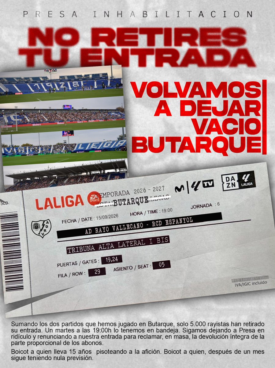 RayistasLeipzig's tweet photo. Gracias al rey de la bachata vivimos en un dejavú constantemente. Pero, como decían los @skapoficial... 

¡¡Insistimos!! 

#rayoespanyol #presaveteya #adrv #vallekas https://t.co/Gbd7o7lgye