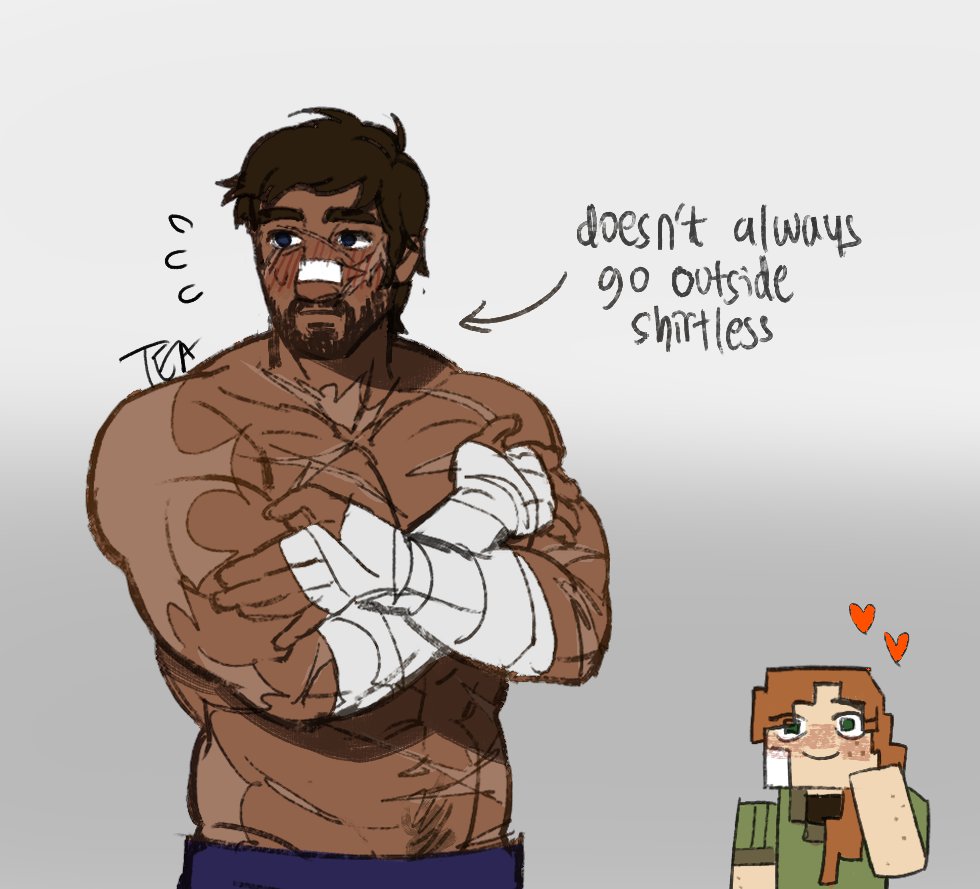 Teach2alt's tweet photo. muscle anatomy practivce. heh, ok #Minecraft https://t.co/Si462SmRmw