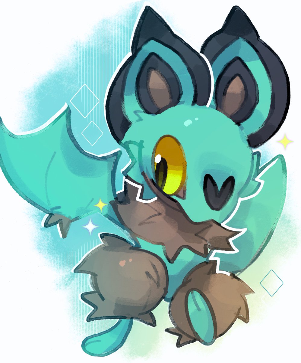 m000sey's tweet photo. Shiny Noibat ✨️💚
#pokemon #pokemonart #fanart https://t.co/Yyh5cOc652