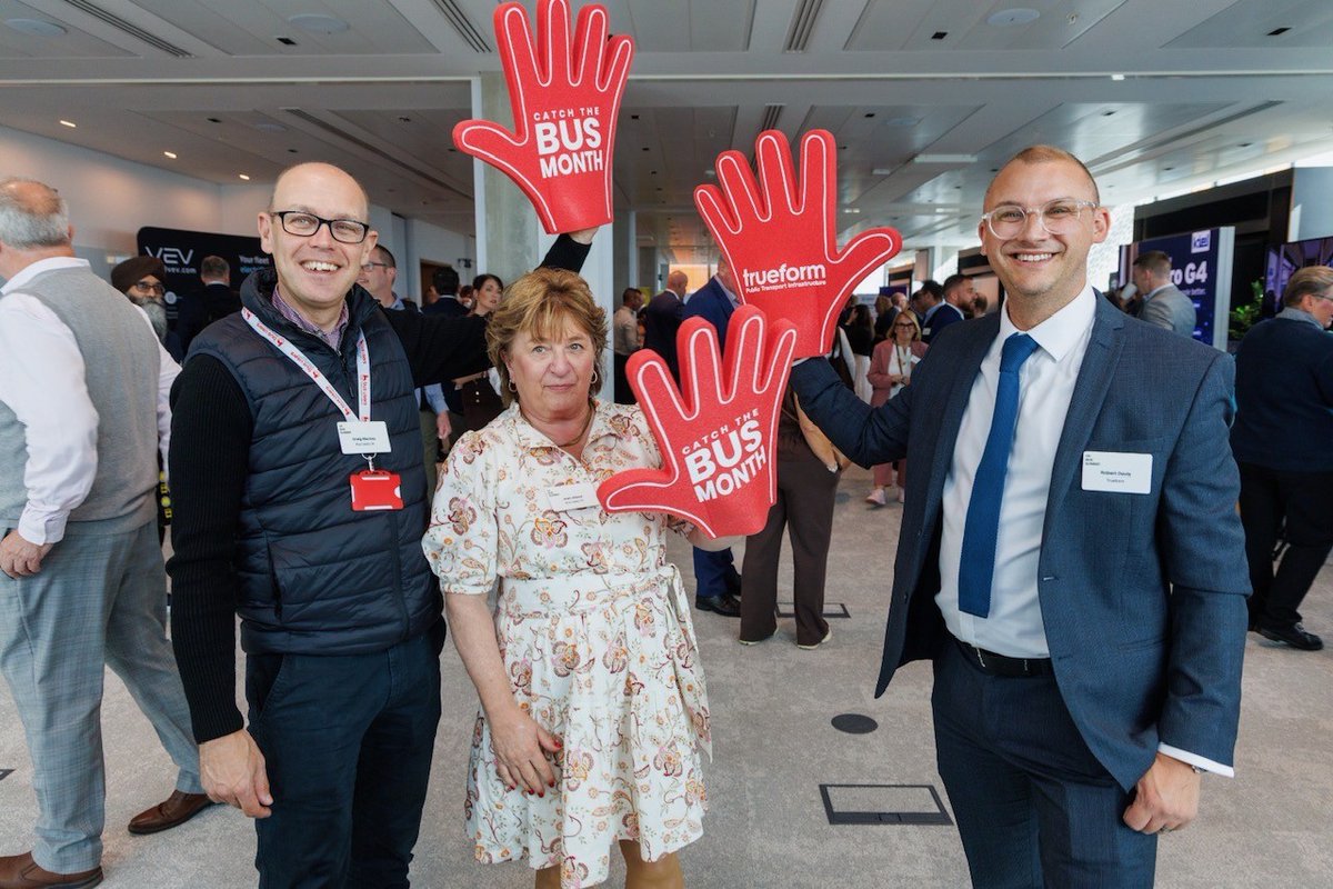 TrueformGroup's tweet photo. Better #BusShelters. Better Customer Experience. More #Bus Users. At the #UKBusSummit, Rob Davis highlighted why passenger journey starts before you board. Proud to support #CatchTheBusMonth as a Lead Campaign Partner with @BusUsersUK  
https://t.co/Xq2VhOjvhx
#BusInfrastructure https://t.co/thtYJKSMGg