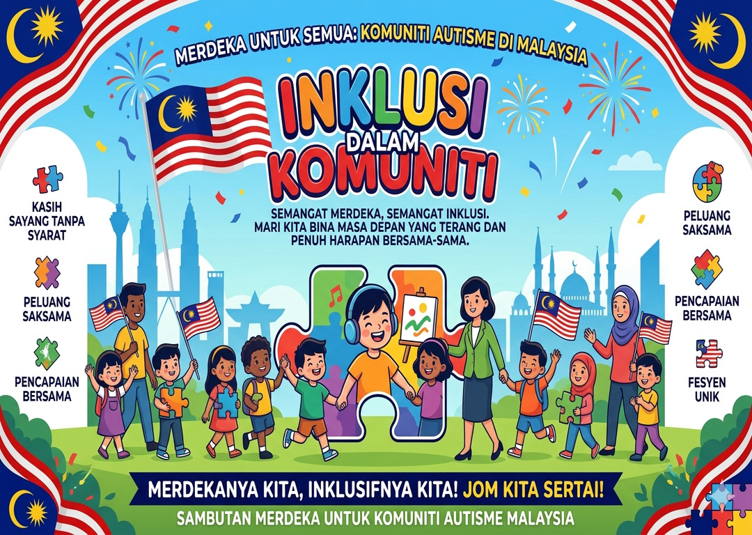 CecileSalajiy's tweet photo. Jom kita sama-sama inklusi komuniti autism bersama komuniti awam. https://t.co/MLqxtwbe4Y