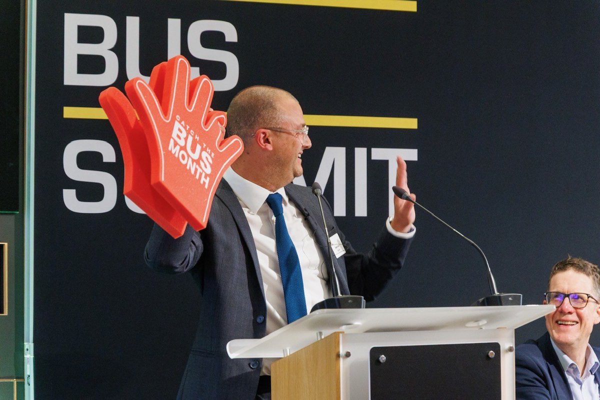 TrueformGroup's tweet photo. Better #BusShelters. Better Customer Experience. More #Bus Users. At the #UKBusSummit, Rob Davis highlighted why passenger journey starts before you board. Proud to support #CatchTheBusMonth as a Lead Campaign Partner with @BusUsersUK  
https://t.co/Xq2VhOjvhx
#BusInfrastructure https://t.co/thtYJKSMGg
